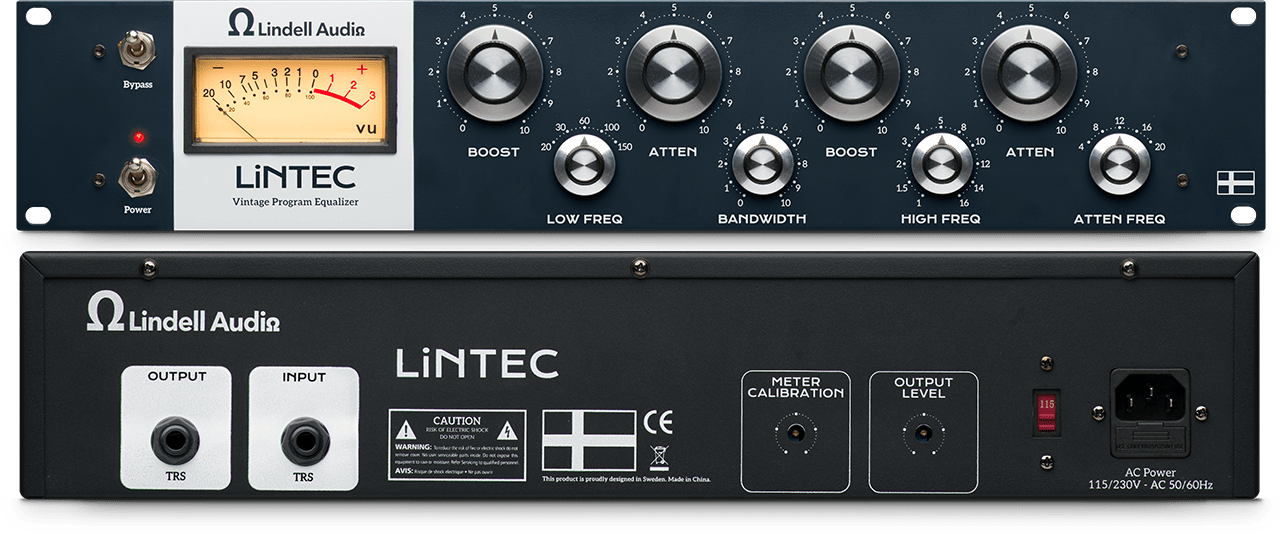 Lindell Audio LiNTEC Front- und Rückansicht